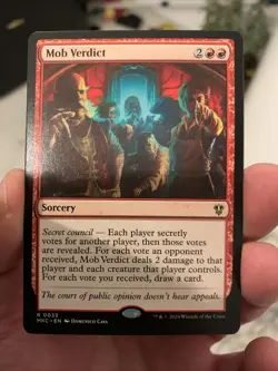 Mob Verdict ~ Commander: Murders at Karlov Manor [ NM ] [ Magic MTG ] - Image 1