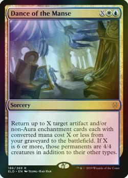 MTG Dance of the Manse Foil ** Throne of Eldraine ** English - Image 1