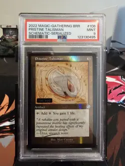 2022 MAGIC: THE GATHERING PRISTINE TALISMAN SCHEMATIC SERIALIZED PSA GRADED 9 - Image 1