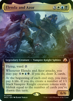 MTG Elenda and Azor Extended Art Foil ** MOM Commander ** English - Image 1