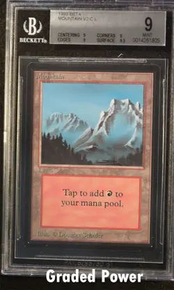 Beta Mountain v2 9 (1805) Quad + Magic MTG - Image 1