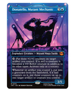Donatello, Mutant Mechanic - Borderless Teenage Mutant Ninja Turtles MTG - Image 1