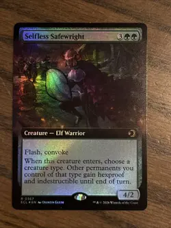 Selfless Safewright ** FOIL EXTENDED ART ** #367 - Lorwyn Ecliped - NM MTG - Image 1