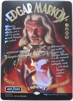 MTG Innistrad Remastered Edgar Markov Double Rainbow Foil Serialized 437/500 - Image 1