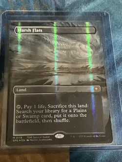 Marsh Flats (Borderless) (Dragonscale Foil) Special Guests Foil - Image 2