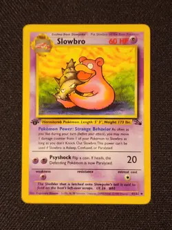 Pokemon TCG Slowbro 1st Edition - Fossil Set Uncommon Card 43/62 Vintage WOTC - Image 1
