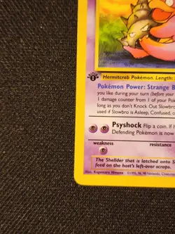 Pokemon TCG Slowbro 1st Edition - Fossil Set Uncommon Card 43/62 Vintage WOTC - Image 2