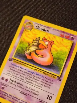 Pokemon TCG Slowbro 1st Edition - Fossil Set Uncommon Card 43/62 Vintage WOTC - Image 5