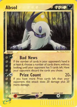 Absol - Reverse Holo - 1/97 EX Dragon - Pokemon TCG - 2003 - Image 1