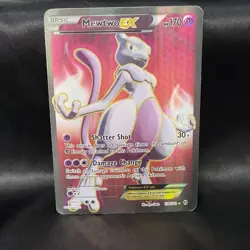 Pokemon Mewtwo EX 158/162 Breakthrough Ultra Rare Full Art Holo Basic 2015 Card - Image 1
