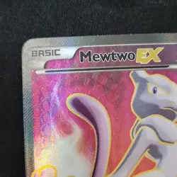 Pokemon Mewtwo EX 158/162 Breakthrough Ultra Rare Full Art Holo Basic 2015 Card - Image 3