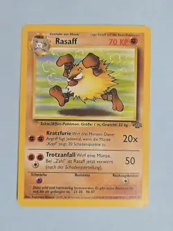 2000 Rasaff (Primeape) 43/64 - Jungle - German - NM/LP Pokemon TCG - WotC - Image 1