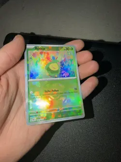 Pokemon Budew 04/131 Reverse Holo Prismatic Evolutions Masterball NM. Error pack - Image 3