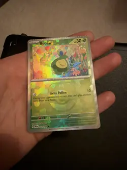 Pokemon Budew 04/131 Reverse Holo Prismatic Evolutions Masterball NM. Error pack - Image 4