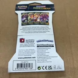 Pokemon Sword & Shield Darkness Ablaze Booster Sleeves - SWSH038 820650807121 - Image 2