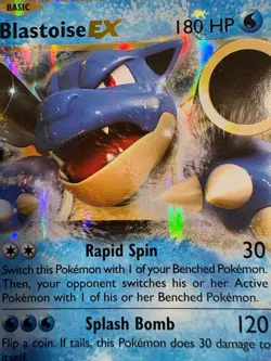 Pokemon TCG XY Evolutions Blastoise EX 21/108 Rare Full Art Holo 180HP - Image 3