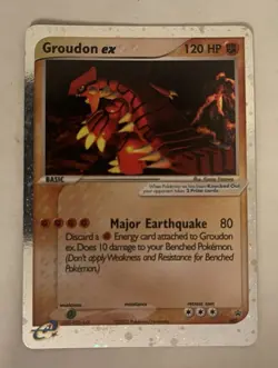 Pokemon 2003 Groudon EX Holo Black Star Promo 002 NM - Image 1
