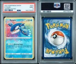2021 POKEMON SWORD & SHIELD SHINING FATES 021 KYOGRE PSA 9 MINT - Image 3