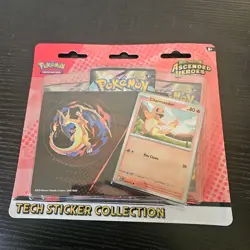 Pokemon TCG Ascended Heroes Tech Sticker Collection 3 Pack Blister - Image 1