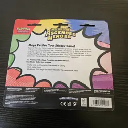 Pokemon TCG Ascended Heroes Tech Sticker Collection 3 Pack Blister - Image 2