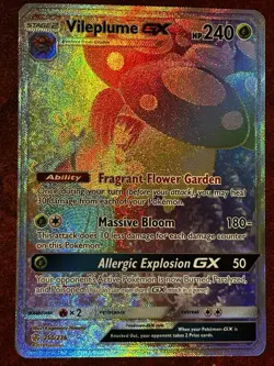 Pokemon TCG - Vileplume GX 250/236 Secret Rare Full Art Holo - Cosmic Eclipse - Image 2