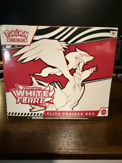 Pokemon Scarlet & Violet White Flare Elite Trainer Box Factory Sealed TCG - Image 1