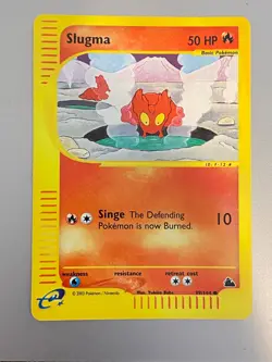 2003 Pokemon Skyridge Slugma 99/144 Reverse Holo – Never Played – Vault Stored - Image 1