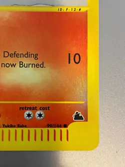 2003 Pokemon Skyridge Slugma 99/144 Reverse Holo – Never Played – Vault Stored - Image 4