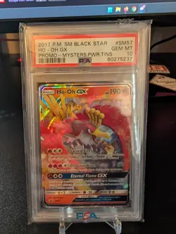 Pokemon HO-OH GX Sun & Moon SM57 Black Star Promo Mystery Powers Tin PSA 10 - Image 1