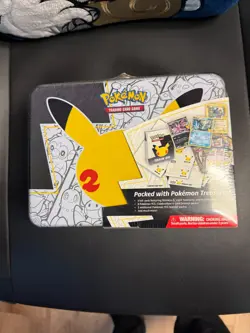 Pokemon TCG Celebrations Collector's Chest Lunch Box Tin 8 Booster Packs Mimikyu 820650809415 - Image 1