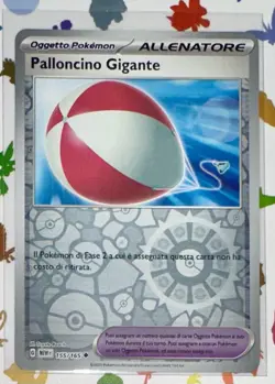 POKEMON PALLONCINO GIGANTE REVERSE FOIL 155/165 SET 151 ITALIANO MINT NUOVO! - Image 1