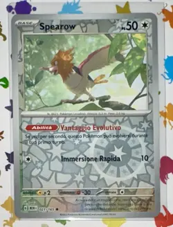 POKEMON SPEAROW REVERSE FOIL 021/165 SET 151 ITALIANO MINT NUOVO! - Image 1