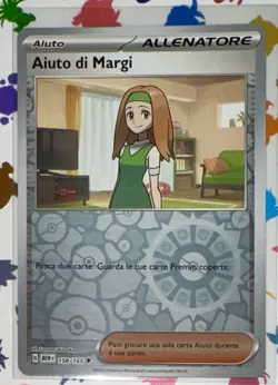 POKEMON AIUTO DI MARGI REVERSE FOIL 158/165 SET 151 ITALIANO MINT NUOVO! - Image 1