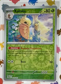 POKEMON KAKUNA REVERSE FOIL 014/165 SET 151 ITALIANO MINT NUOVO! - Image 1
