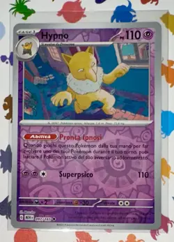 POKEMON HYPNO REVERSE FOIL 097/165 SET 151 ITALIANO MINT NUOVO! - Image 1