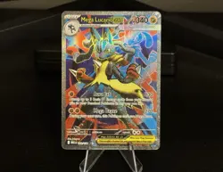 Pokemon TCG Holo Ultra Rare Full Art Mega Lucario EX 160/132 - Image 2