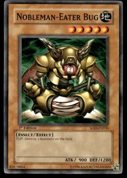 Yu-Gi-Oh! TCG #SOD-EN030 1st Edition Nobleman-Eater Bug Common - Image 1