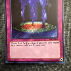 Yugioh Magic Jammer LCYW-EN153 Secret Rare Holo Unlimited VNM/LP - Image 3