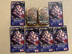 ONE PIECE TCG (2) Vol. 2 TINS (TS-02) / (6) OP-14 Single Sleeved Boosters - Image 1