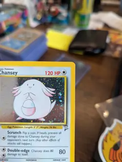 Chansey 3/130 Base Set 2 Holo Rare Pokemon Card WOTC NM - Image 2