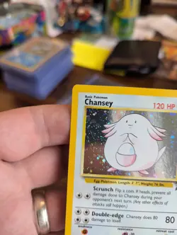Chansey 3/130 Base Set 2 Holo Rare Pokemon Card WOTC NM - Image 5
