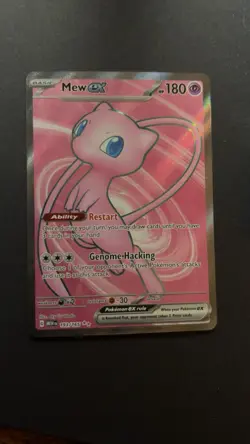 Pokemon Mew EX 2023 TCG Full Art Holo Rare Card 193/165 Scarlet & Violet 151 - Image 1