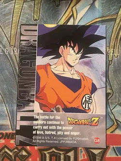1998 Dragon Ball Z Gohan Prism Foil Chase Trading G8 Card JPP/AMADA Artbox - Image 2