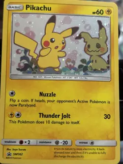 Pokemon Pikachu Promo Holo Sm SM04 HP 70 Basic Electro Ball 50 Card - Image 2