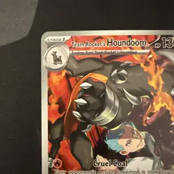 Pokemon TCG Team Rockets Houndoom Illustration Rare Card 191/182 Destined Rivals - Image 2