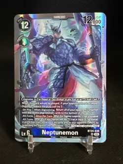 Neptunemon BT24-030 Digimon Time Stranger Card Game SR Super Rare - Image 1