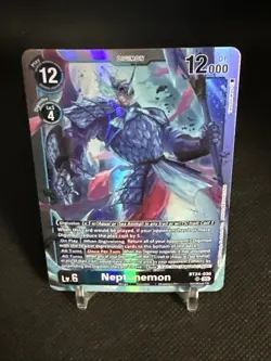 Neptunemon BT24-030 Digimon Time Stranger Card Game SR Super Rare - Image 4