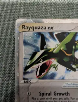 Pokemon Card-Rayquaza Ex-Dragon-Holo-97/97-ENG-Played - Image 4