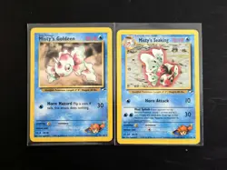 Misty's Goldeen 30/132 Rare Gym Heroes Pokemon Cards NM/LP - (2 Cards) - Image 1