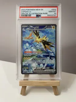 PSA 10 Zapdos ex (202/165) 151 S&V Special Illustration Rare Pokemon Card! - Image 1